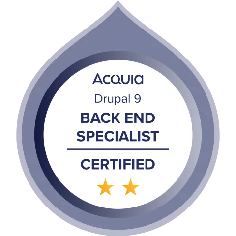 Drupal 9 Certified Backend Specialist